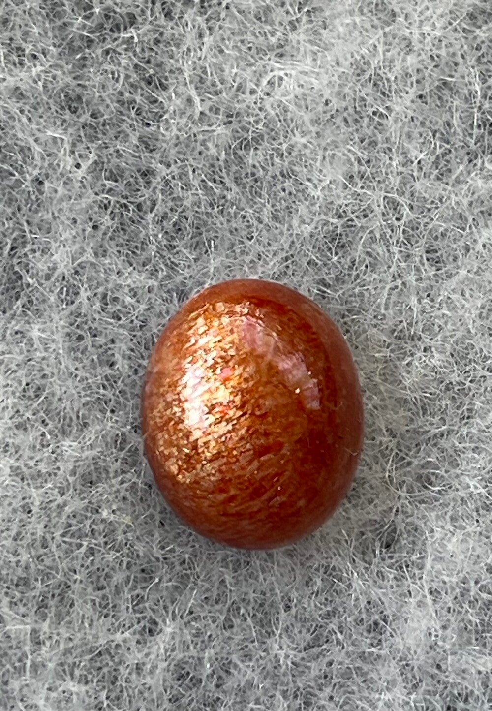 Zonnesteen edelsteen cabochon ovaal, klein