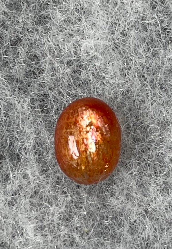 Zonnesteen edelsteen cabochon ovaal, klein