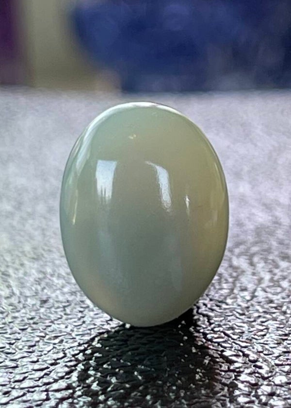 Groene Onyx edelsteen cabochon ovaal, medium
