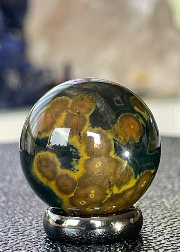 Oceaan Jaspis bol, klein 2,9cm