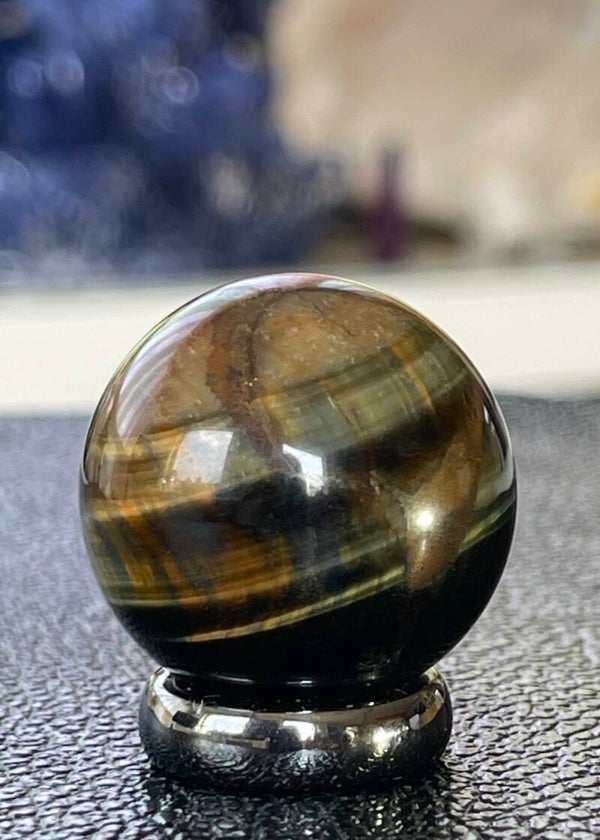 Tijgeroog bol, klein 2,9cm