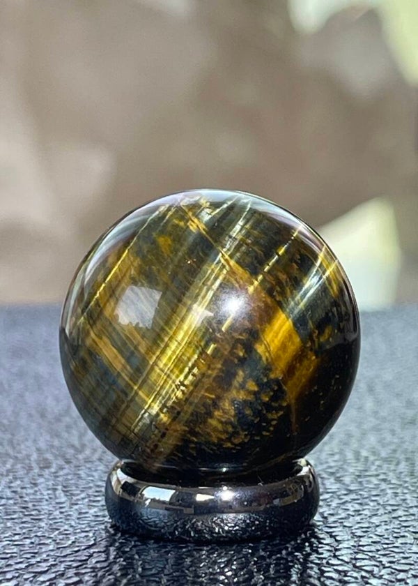 Tijgeroog bol, klein 2,6cm