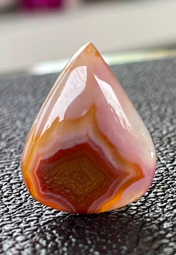 Botswana Agaat edelsteen cabochon druppel, medium