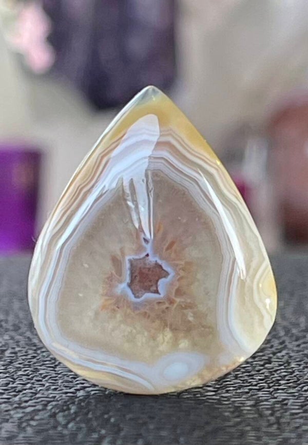 Botswana Agaat edelsteen cabochon druppel, medium