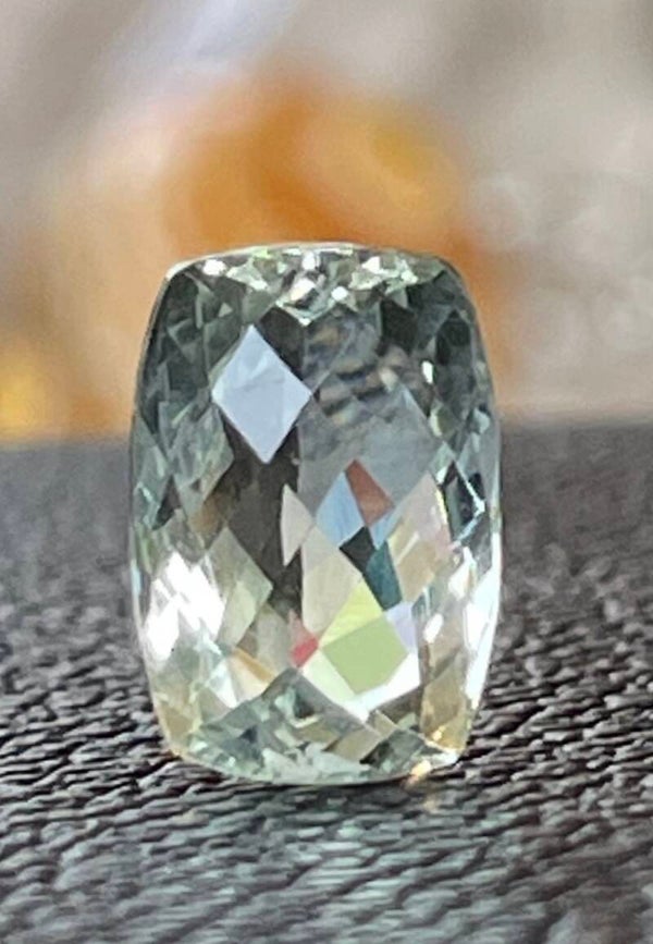 Groene Amethist edelsteen checker facet geslepen rechthoek, medium