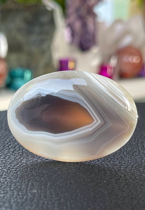 Botswana Agaat edelsteen cabochon ovaal, groot