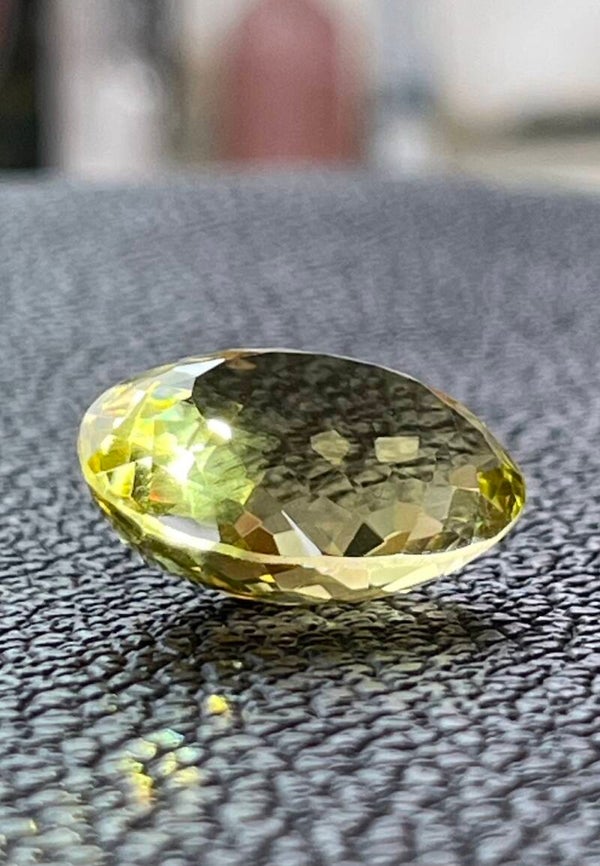 Honey kwarts edelsteen facet geslepen ovaal, medium