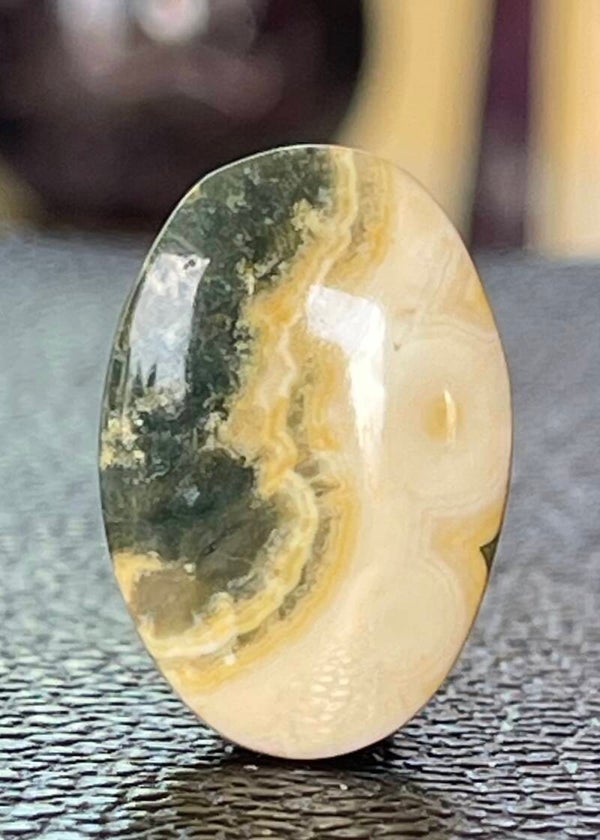 Oceaan Jaspis edelsteen cabochon ovaal, medium