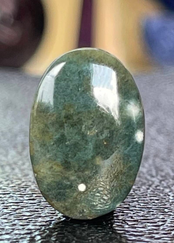 Oceaan Jaspis edelsteen cabochon ovaal, medium