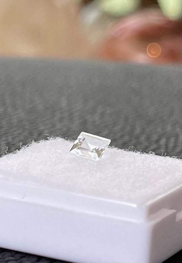 Aquamarijn edelsteen facet geslepen carré, klein