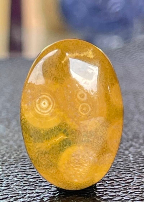 Oceaan Jaspis edelsteen cabochon ovaal, medium