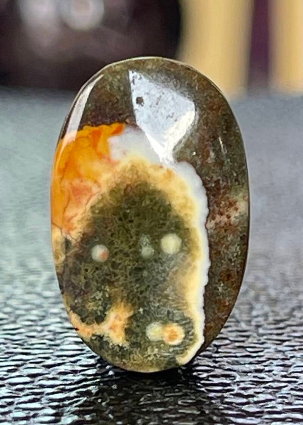 Oceaan Jaspis edelsteen cabochon ovaal, medium