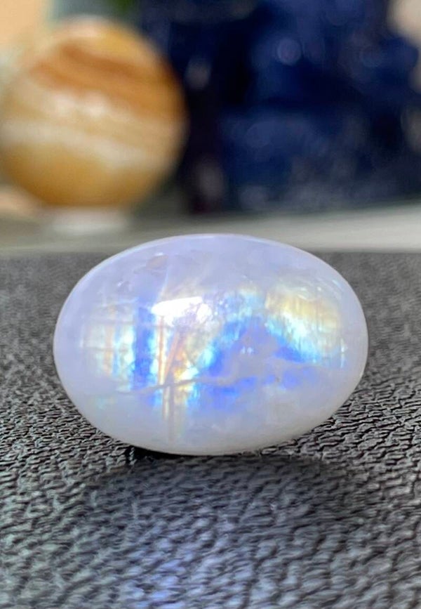 Regenboog Maansteen edelsteen cabochon ovaal, medium