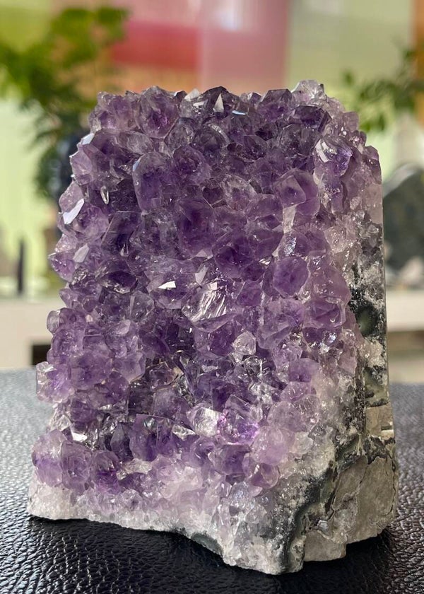Amethist geode uit Brazilië, ruw, groot