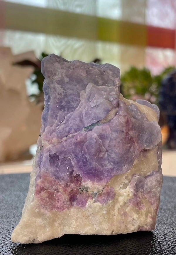 Hackmaniet op kwarts uit Afghanistan ruw, medium