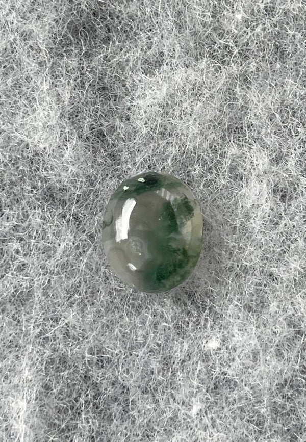 Mosagaat edelsteen cabochon ovaal, klein