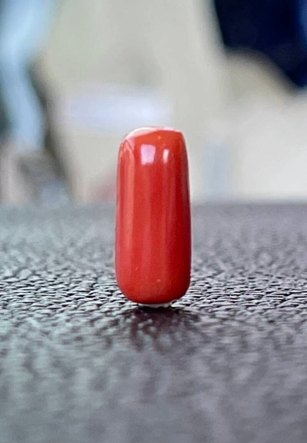 Koraal edelsteen cabochon staafje, klein