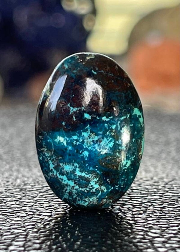 Chrysocolla edelsteen cabochon ovaal, medium