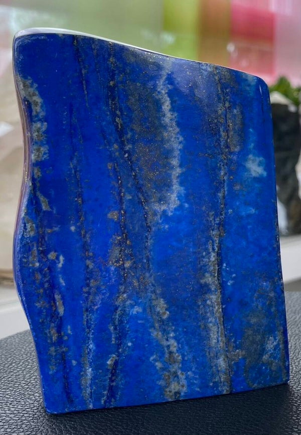 Lapis Lazuli met Pyriet, gepolijst stuk, heel groot