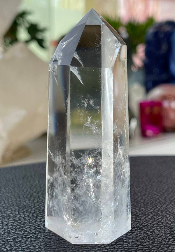 Bergkristal punt gepolijst, medium