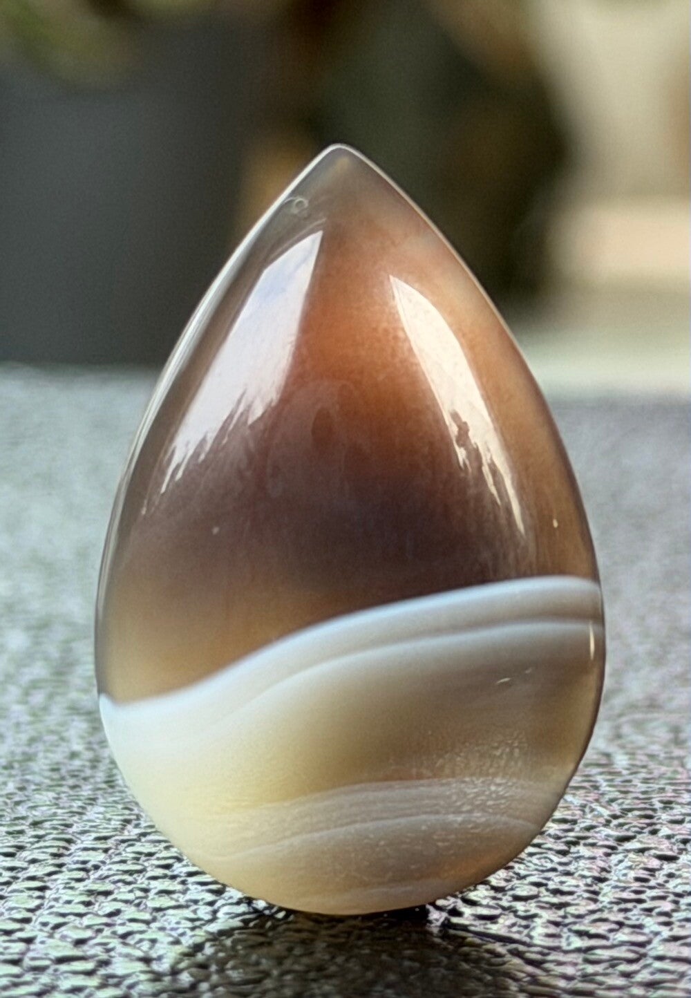 Botswana Agaat edelsteen cabochon druppel, medium