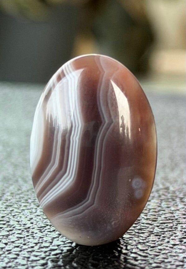 Botswana Agaat edelsteen cabochon ovaal, medium