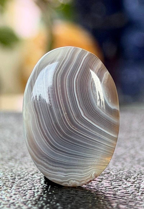 Botswana Agaat edelsteen cabochon ovaal, medium