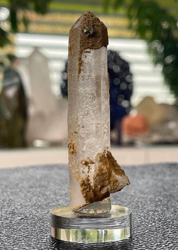 Berkristal met Chalcopyriet en Sideriet uit Portugal ruw, medium