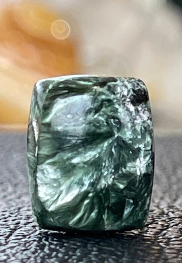 Serafiniet edelsteen cabochon rechthoek, medium