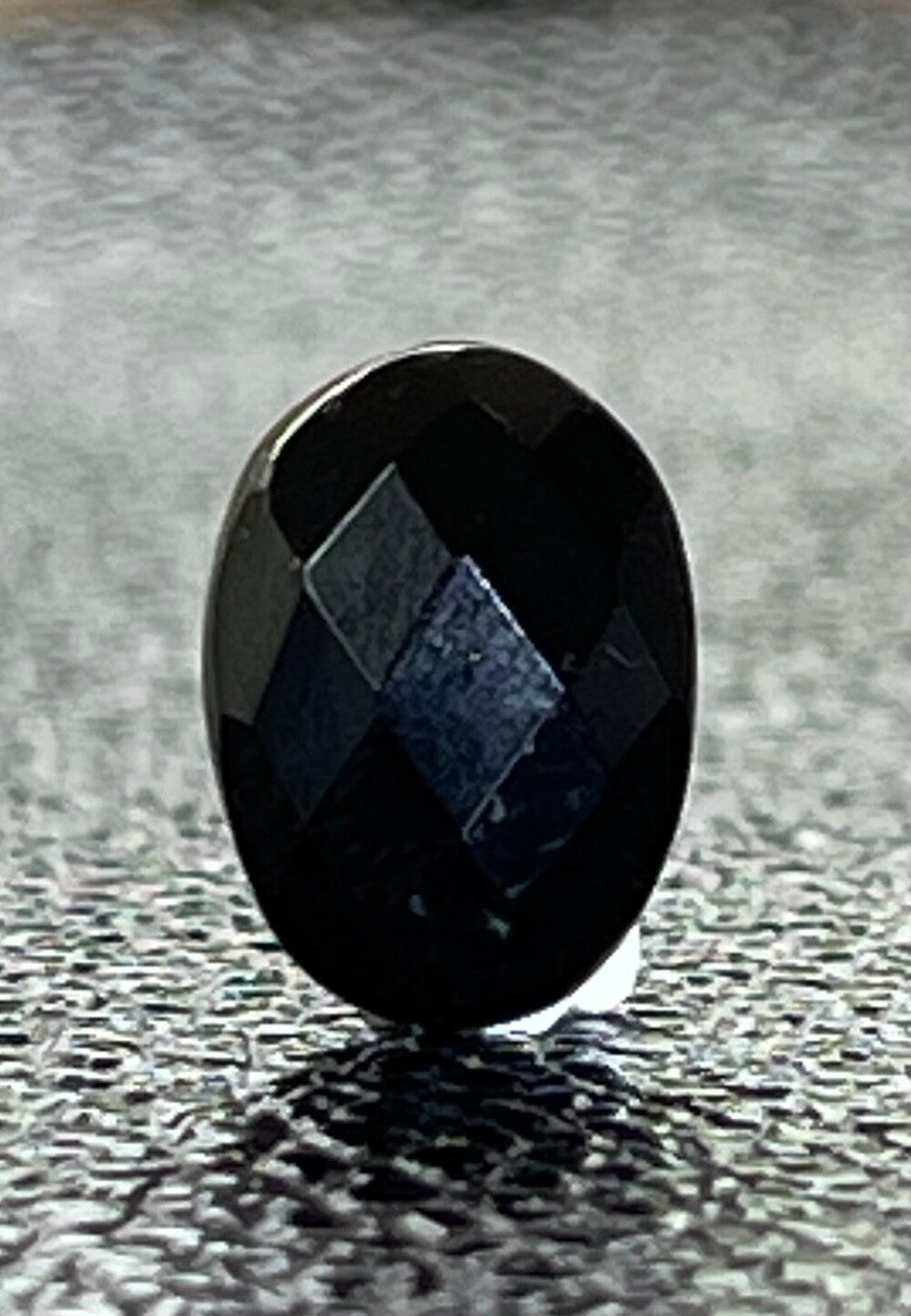 Onyx edelsteen checker facet geslepen ovaal, klein