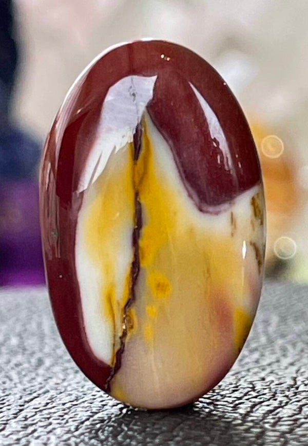 Mookaiet edelsteen cabochon ovaal, medium