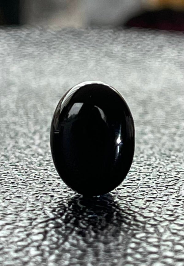 Onyx edelsteen cabochon ovaal, klein