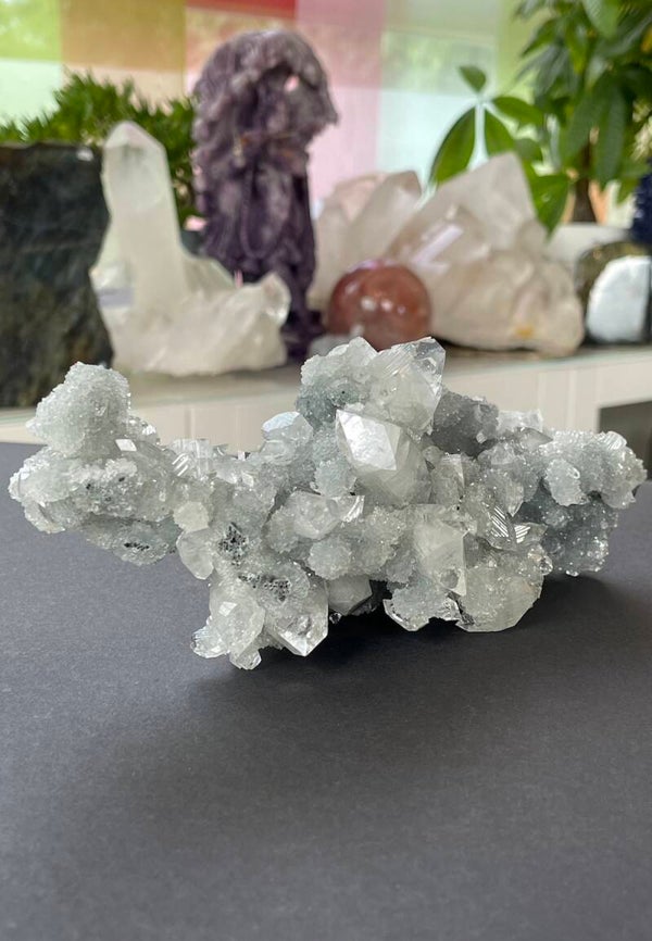 Apofylliet met Stilbiet Chalcedoon ruw uit India, groot