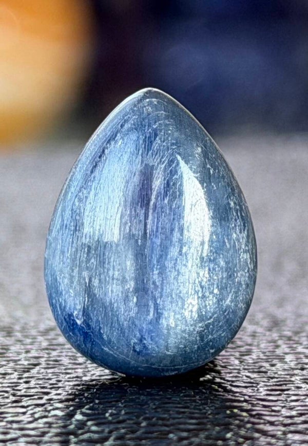 Kyaniet edelsteen cabochon druppel, medium
