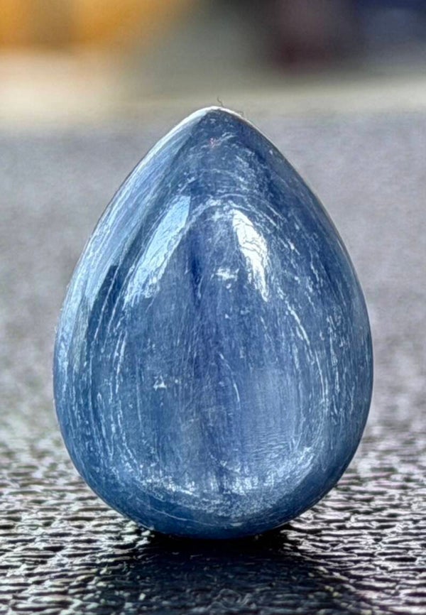 Kyaniet edelsteen cabochon druppel, medium
