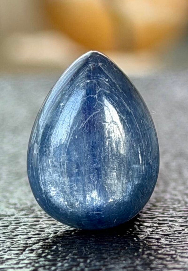 Kyaniet edelsteen cabochon druppel, medium