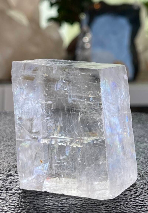 Optische Calciet of IJslandspaat uit Mexico ruw, medium