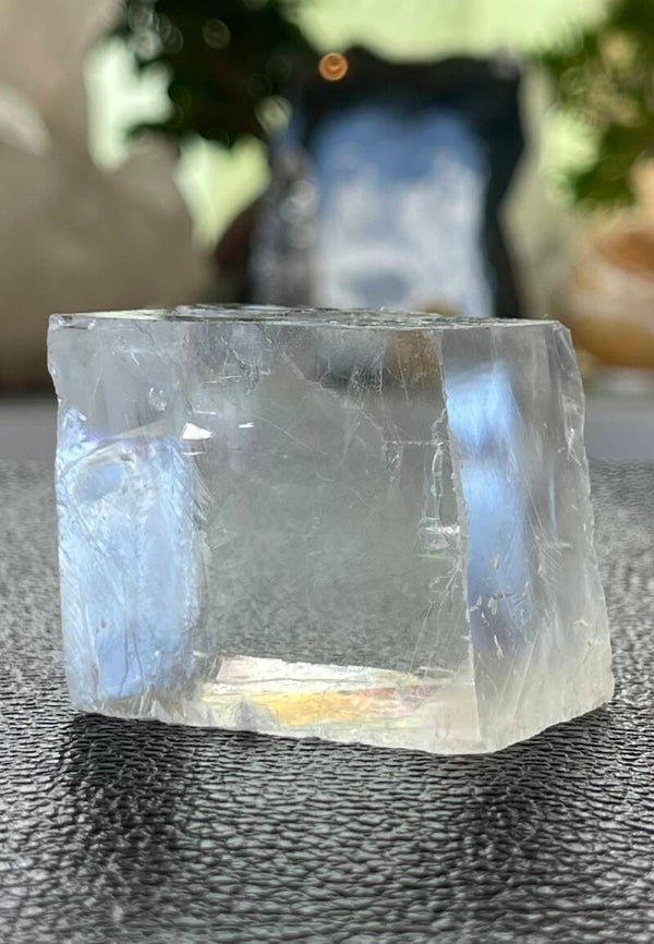 Optische Calciet of IJslandspaat uit Mexico ruw, medium