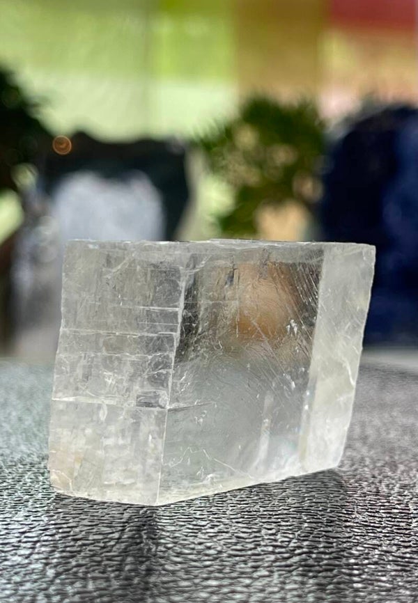 Optische Calciet of IJslandspaat uit Mexico ruw, medium
