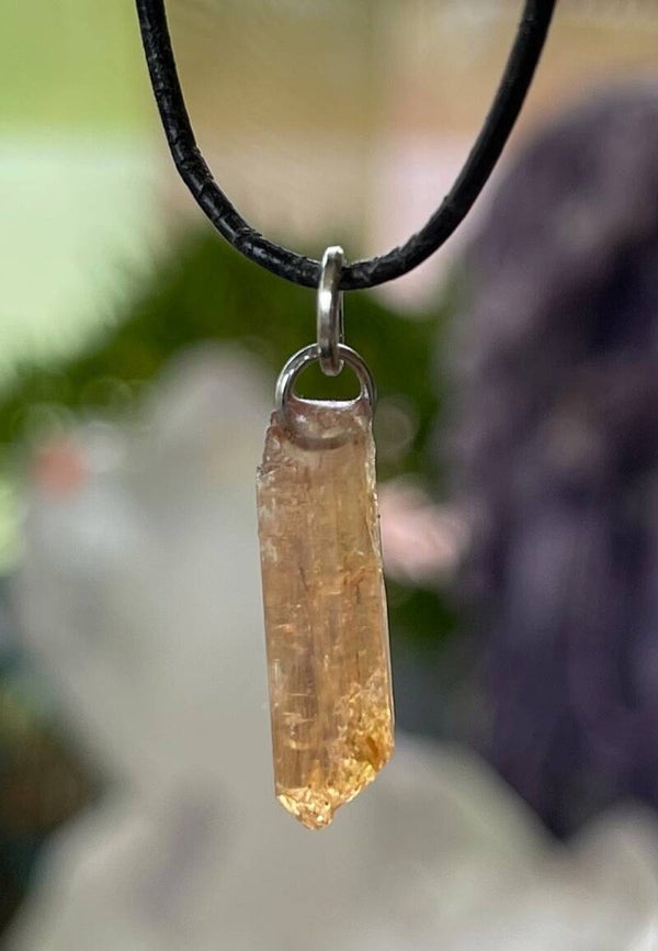 Imperial Topaas hangertje ruw staafje, klein