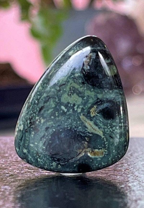 Kambaba Jaspis edelsteen cabochon free form, medium