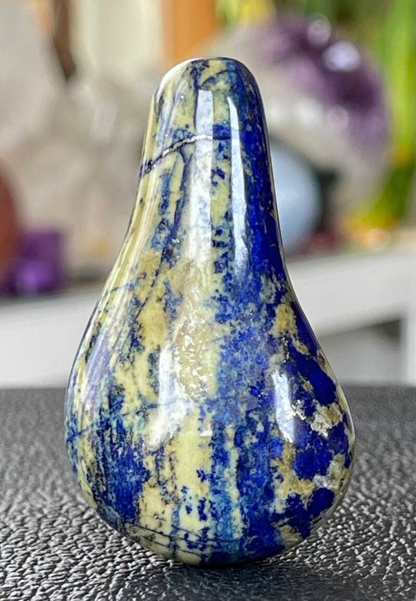Lapis Lazuli met Pyriet handsteen, klein-medium