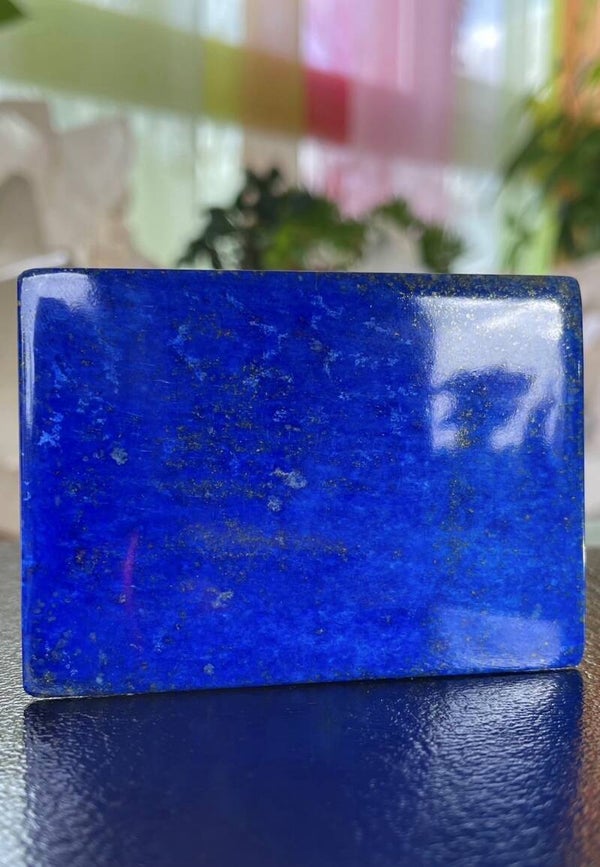 Lapis Lazuli edelsteen cabochon rechthoek, heel groot