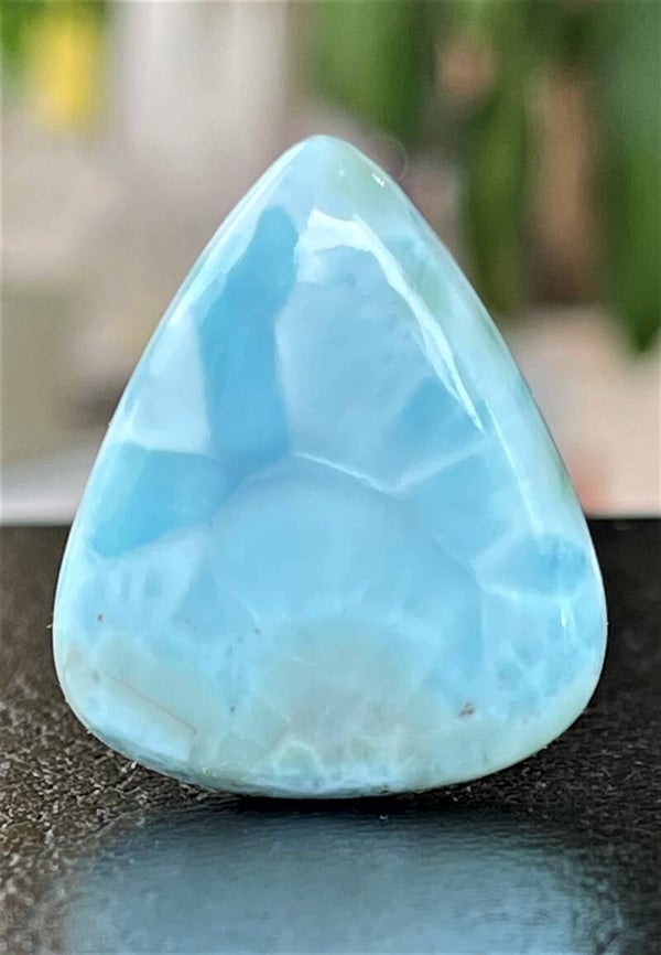 Larimar edelsteen cabochon druppel, medium