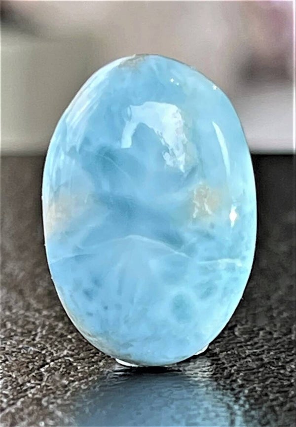 Larimar edelsteen cabochon ovaal, medium