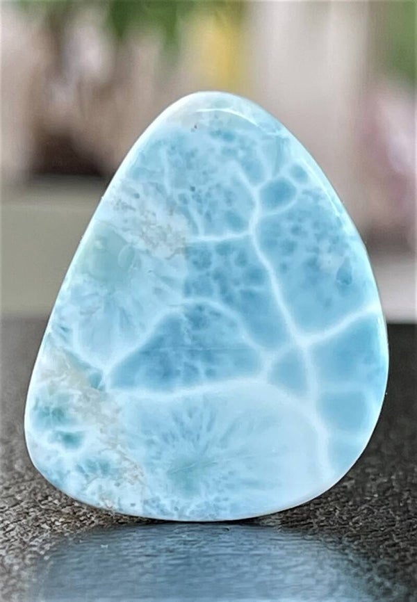 Larimar edelsteen cabochon free form, medium