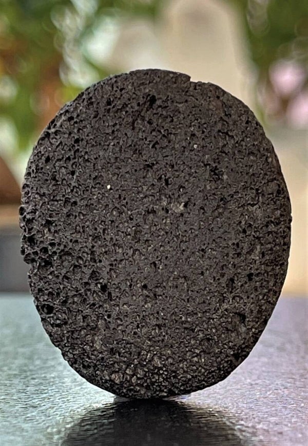 Lava knuffelsteen plat