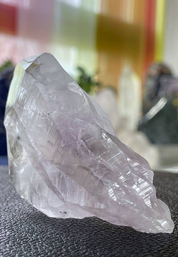 Lemurische Laserkwarts Amethist punt uit Brazilië, medium