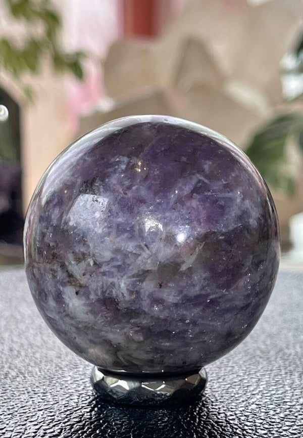 Lepidoliet bol uit Madagaskar, medium 5,3cm