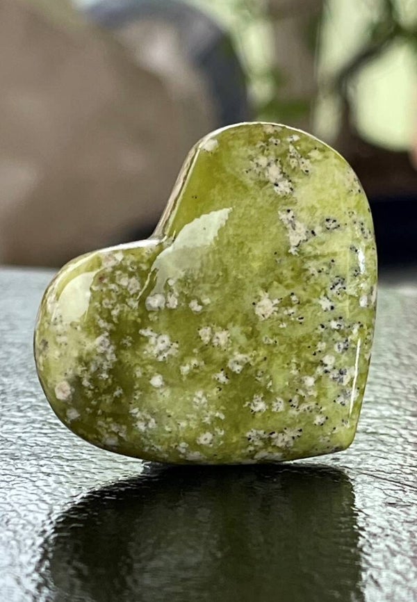 Lizardiet Serpentijn hart, klein